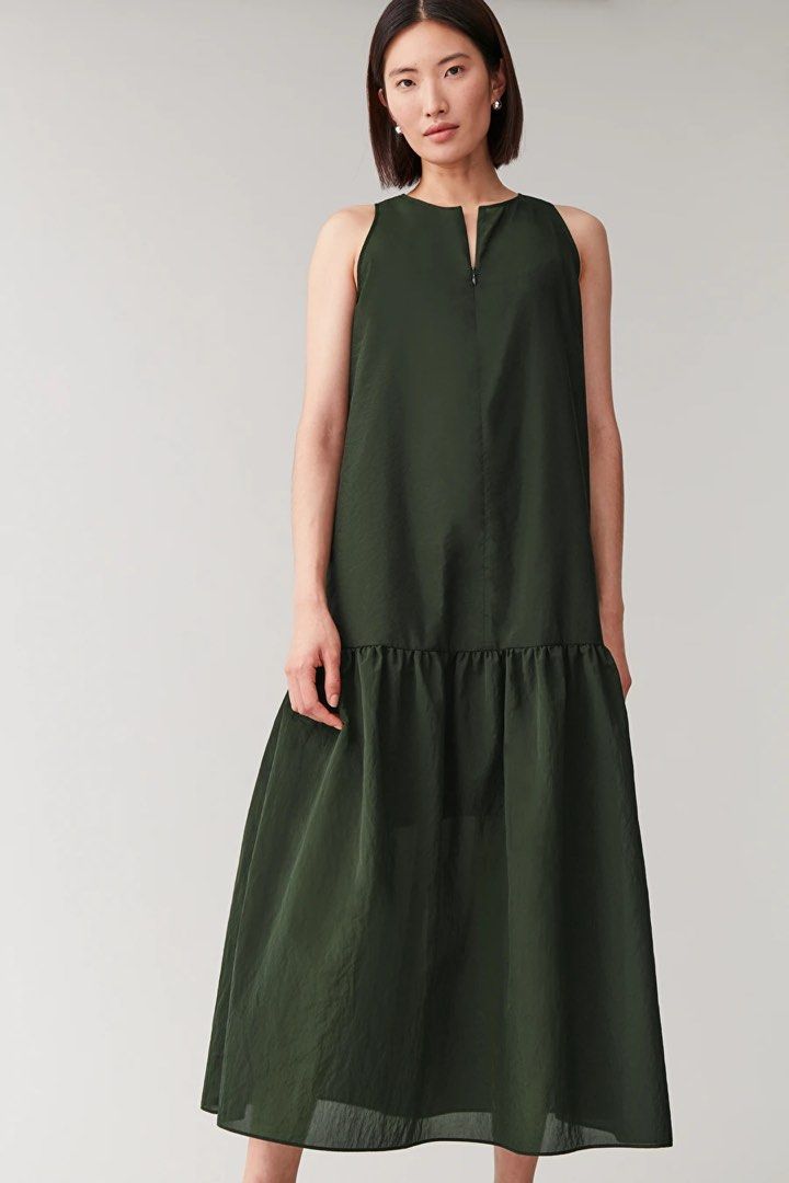 Cos frilled sleeveless dress store