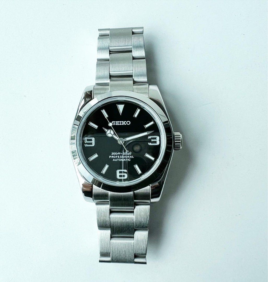 Custom Seiko Mod 36mm 369 Black Explorer 1, Men's Fashion, Watches &  Accessories, Watches on Carousell