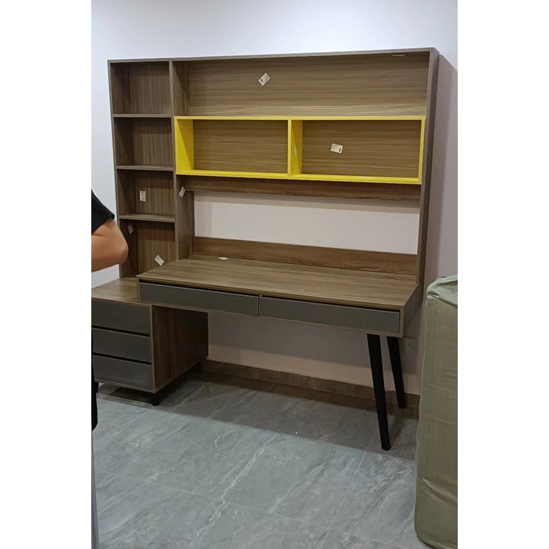 Dark Brown Study Table Students Table With Side We can Free