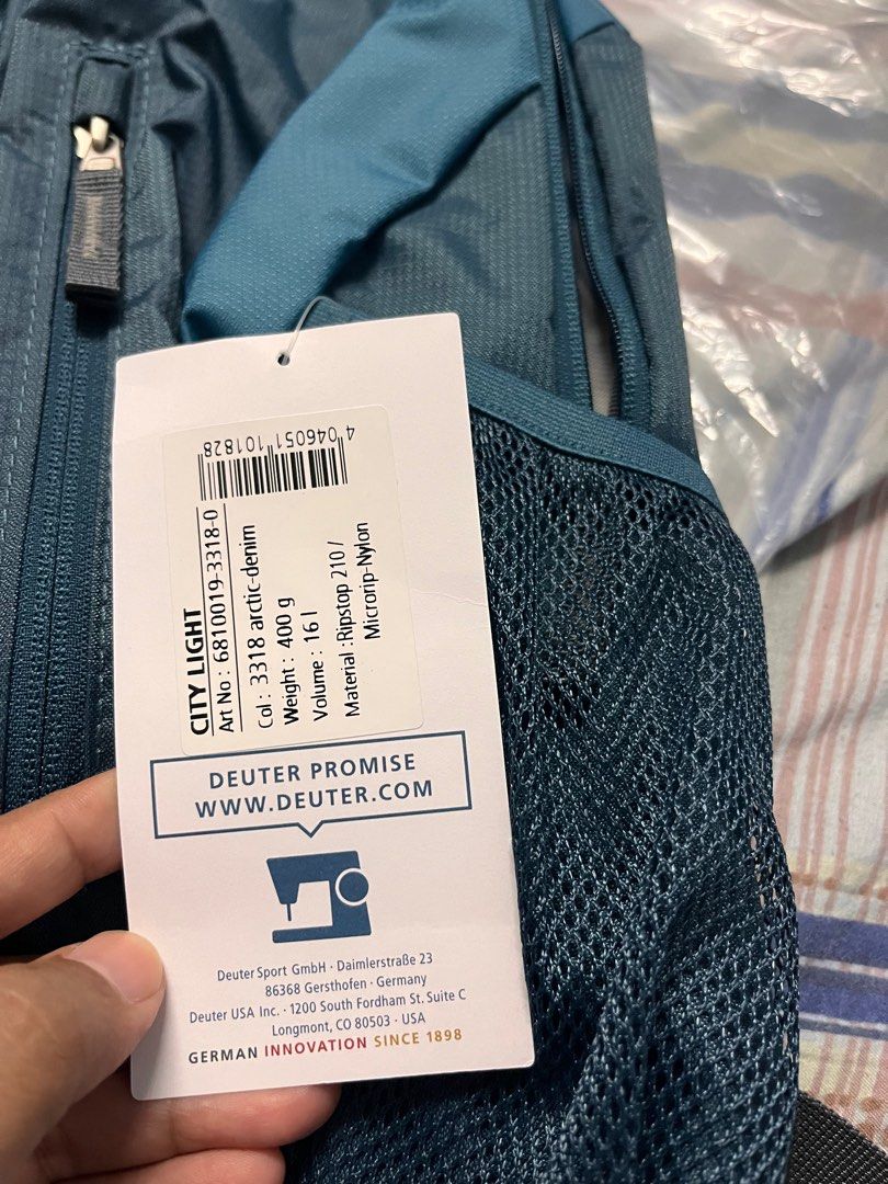 Deuter city light top arctic denim