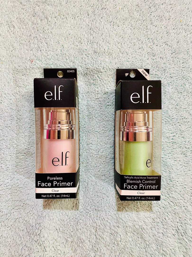 e.l.f. Cosmetics Face Primer Duo Bundle (Poreless Primer and Blemish