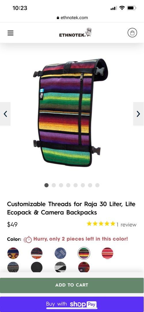 Brand New! Ethnotek 30L backpack Ghana Thread, Men's Fashion, Bags