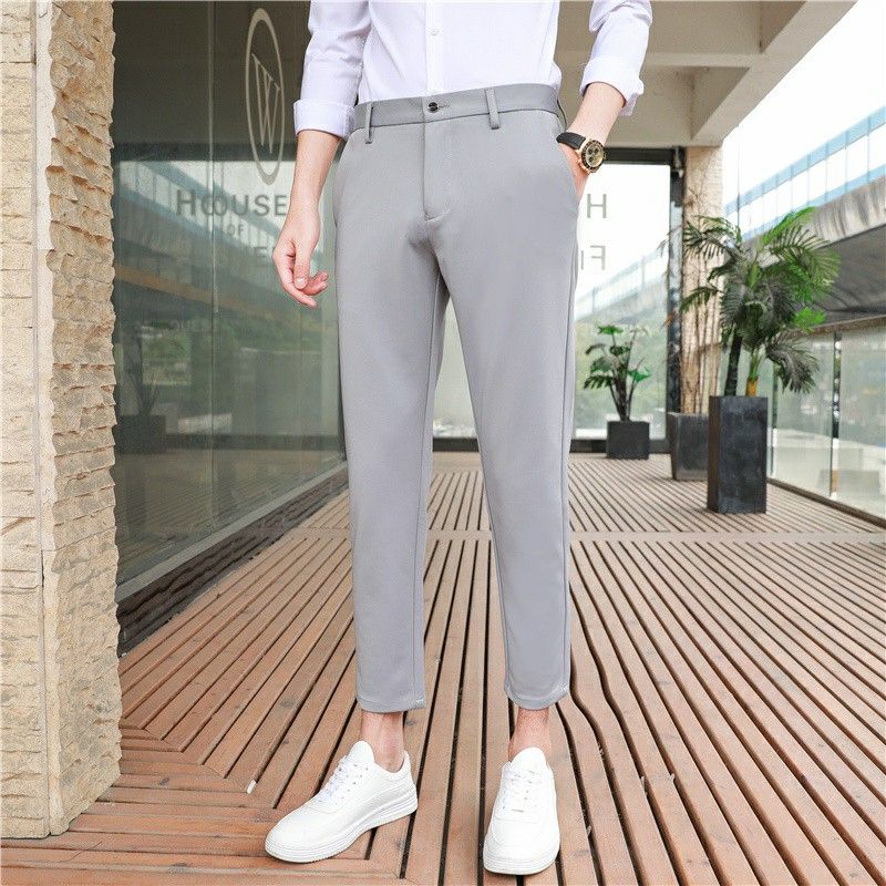 Mens cropped online smart pants
