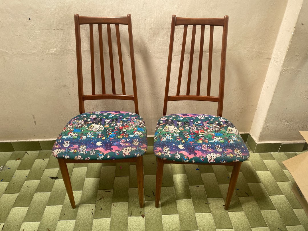Free teak chairs 2 pieces, Furniture & Home Living, Furniture, Chairs