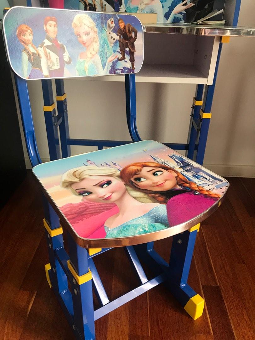 Frozen study clearance table and chair