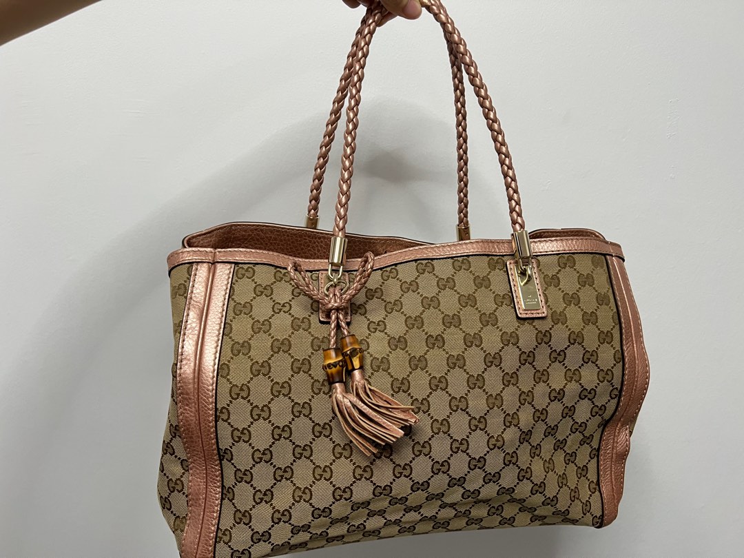 Gucci Bella Tote Canvas Vintage Women s Fashion Bags Wallets