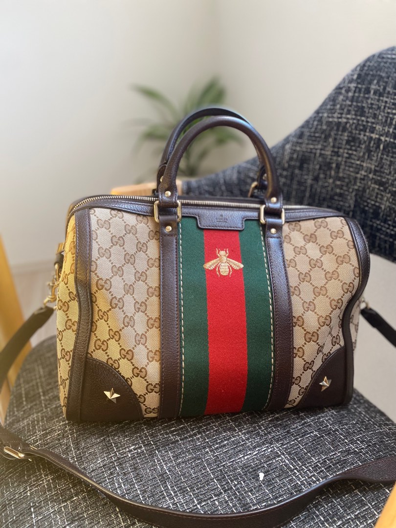 Gucci bee boston best sale bag