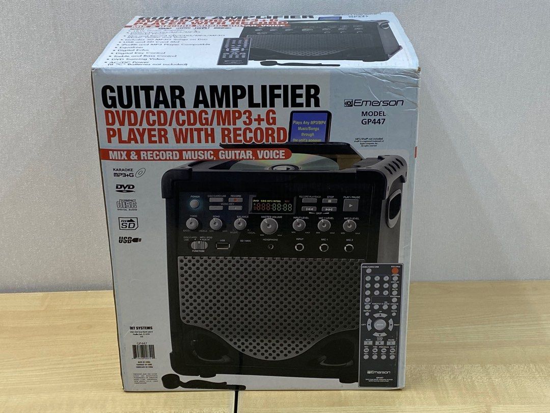 Guitar amplifier with CD player, mix & record, 音響器材, Soundbar、揚聲器、藍牙喇叭