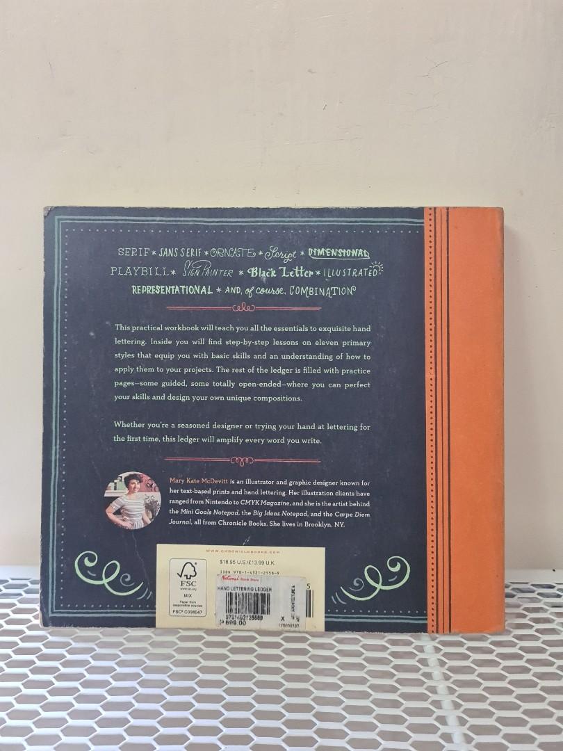 Hand Lettering Ledger book by Mary Kate Mcdevitt (Category: Stationery & School Supplies) located in Bulacan. Submitted by mcrogero-16290 (Listing ID 1194379995, Image 2). Description: bought at national bookstore at 699php book + workbook no creases workbook not used no paper folds and creases.