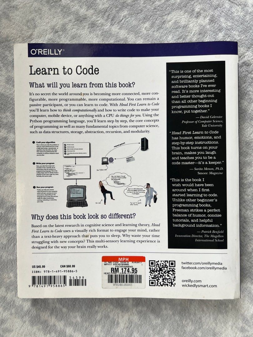Head First Learn To Code, Hobbies & Toys, Books & Magazines