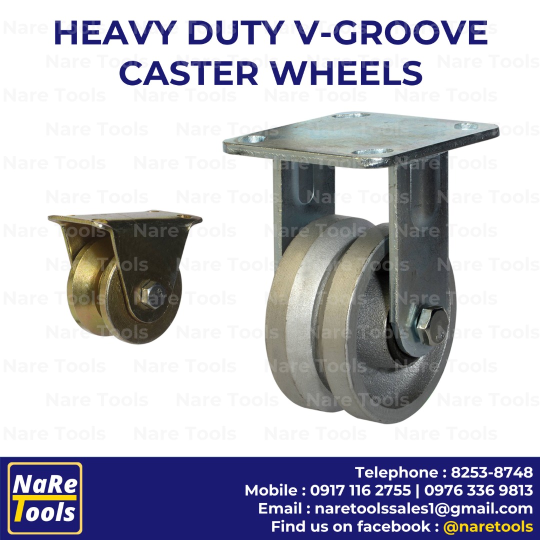 Heavy Duty VGroove Caster Wheels 390401, Commercial & Industrial