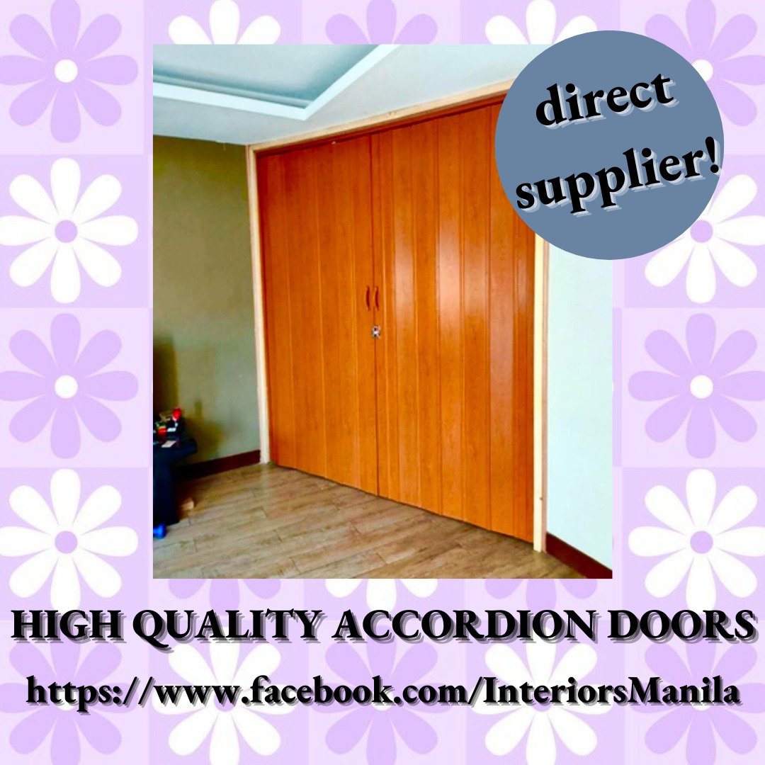 accordion door with key lock