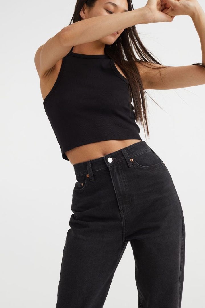 H&m mom store jeans black