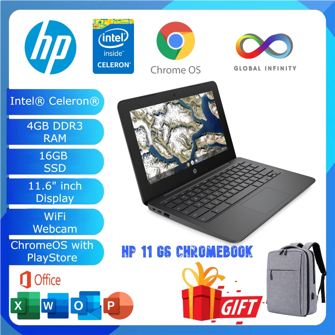 Hp 11.6 inch discount celeron 4gb 16gb chromebook