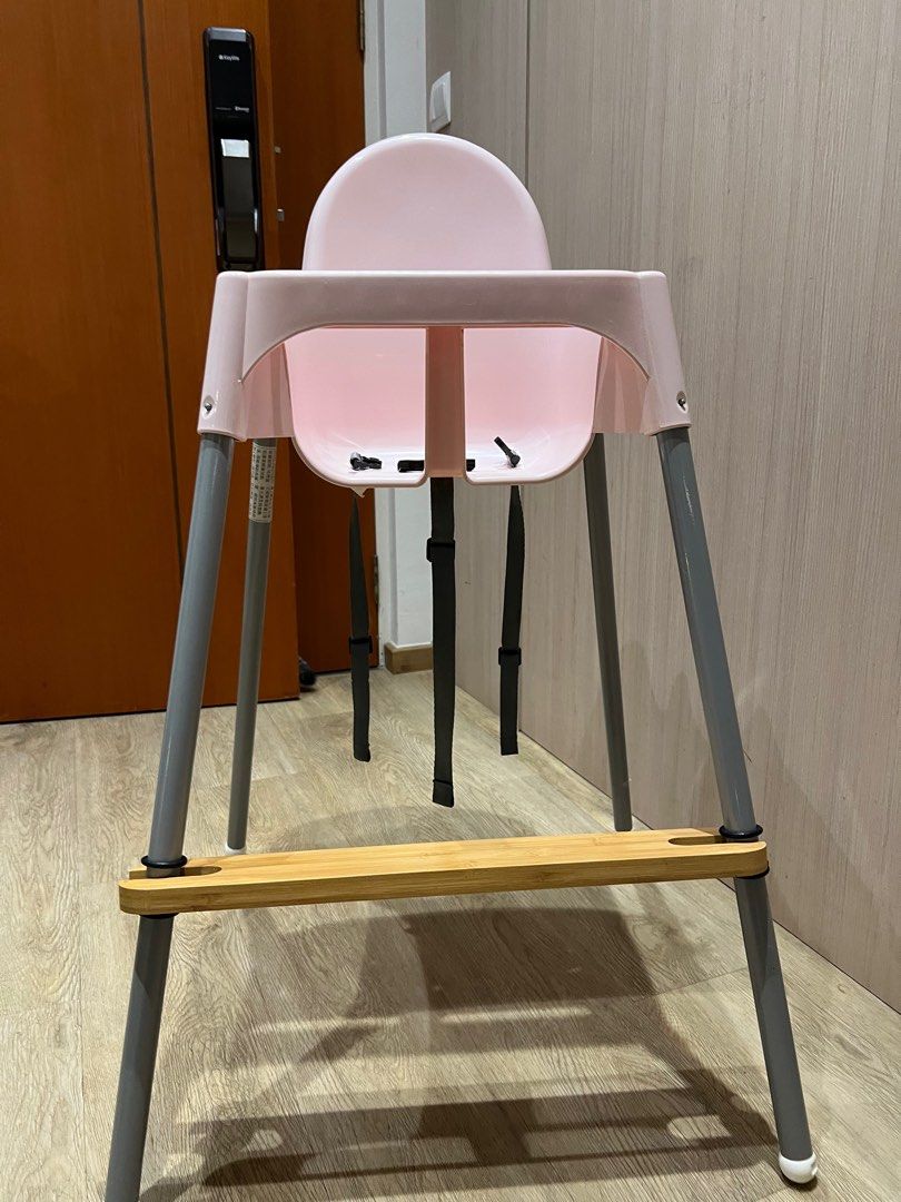 Ikea Baby High Chair with Happy Bubs Adjustable Footrest, Babies & Kids, Nursing & Feeding, Baby