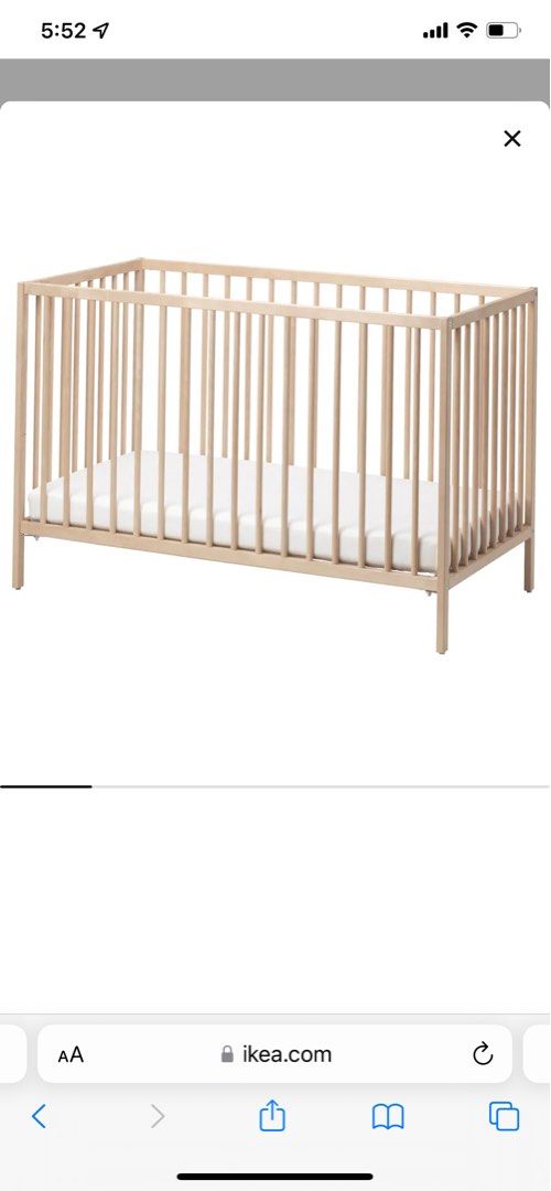 ikea sniglar baby cot, Babies & Kids, Baby Nursery & Kids Furniture ...