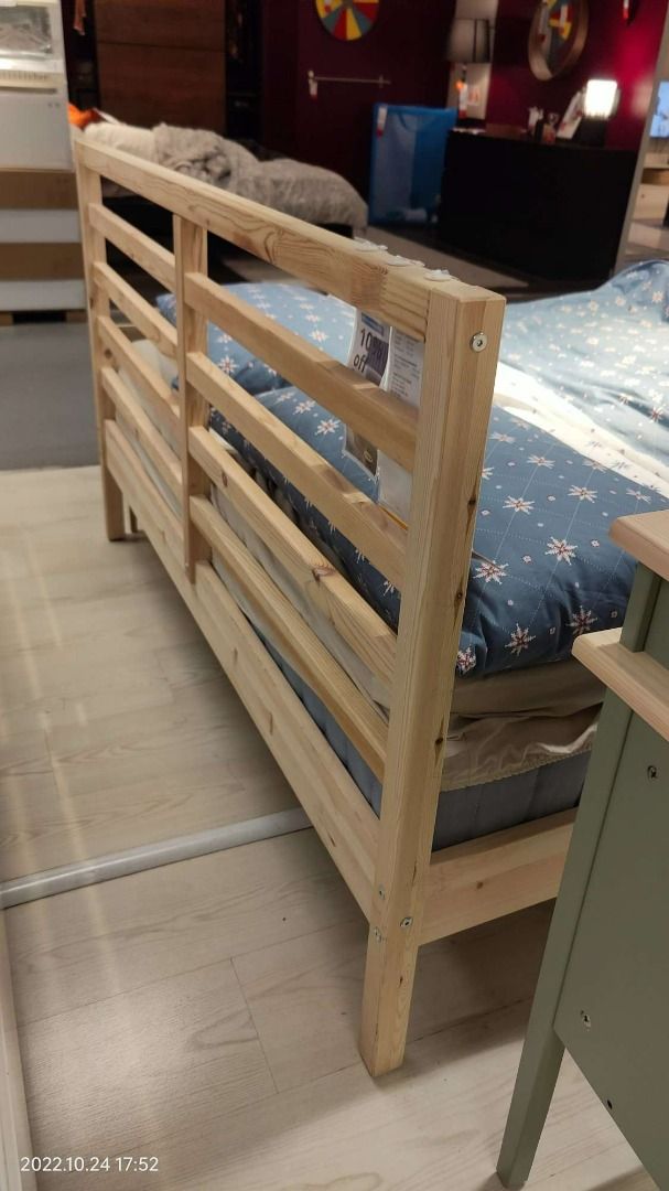 IKEA Tarva Queen Bed Bedframe & Mattress 1.5 metres, Furniture & Home