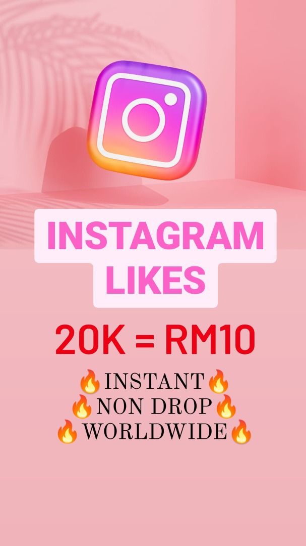 Instagram Likes / IG Likes IGTV, Reels, Posts, Videos ( Real , Stable