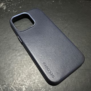 iPhone 13 Pro Decoded Navy Blue Leather case