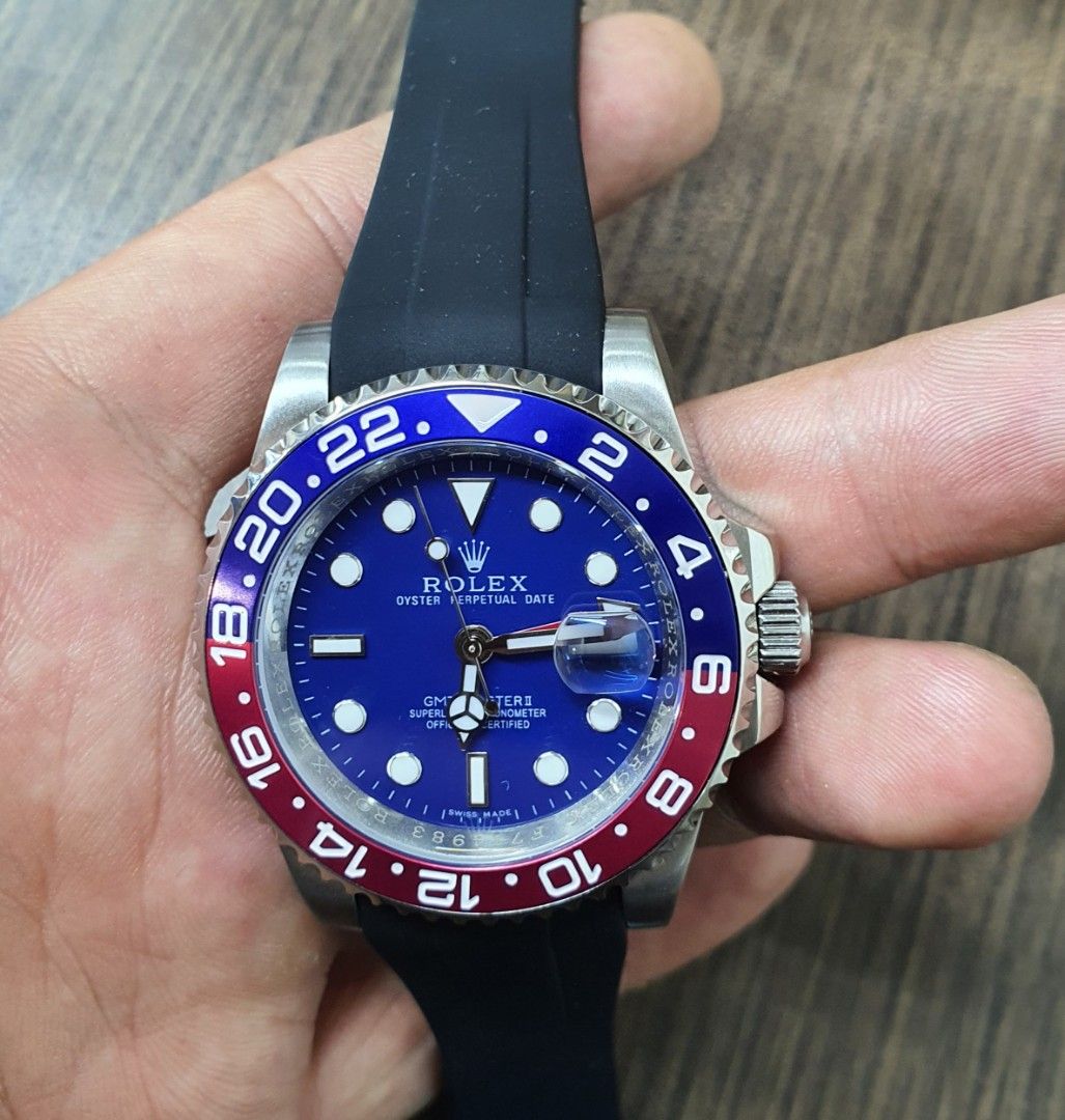 JAM ROLEX PEPSI AUTOMATIC, Barang Mewah, Jam Tangan di Carousell