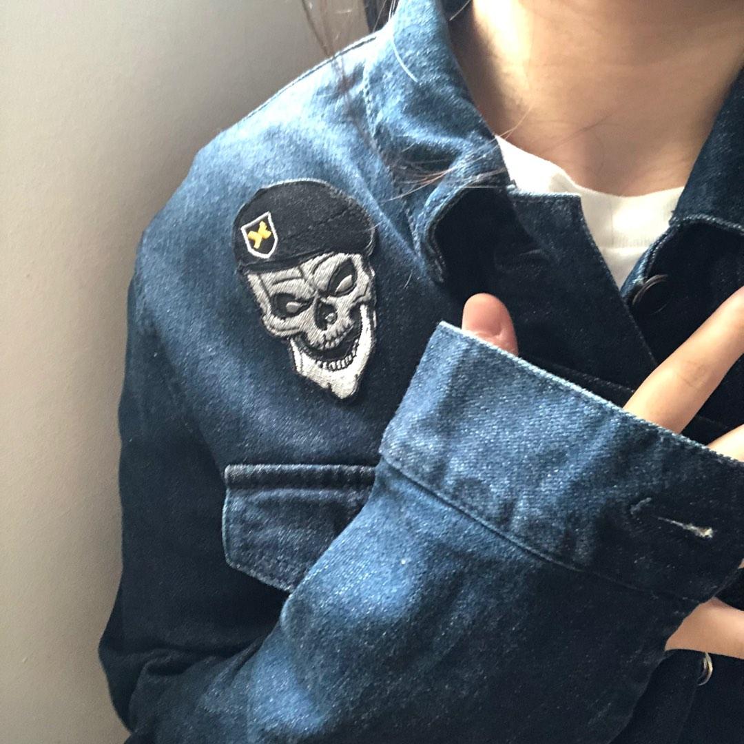 Onitsuka tiger Jeans Jacket, Women's Fashion, Coats, Jackets and ...