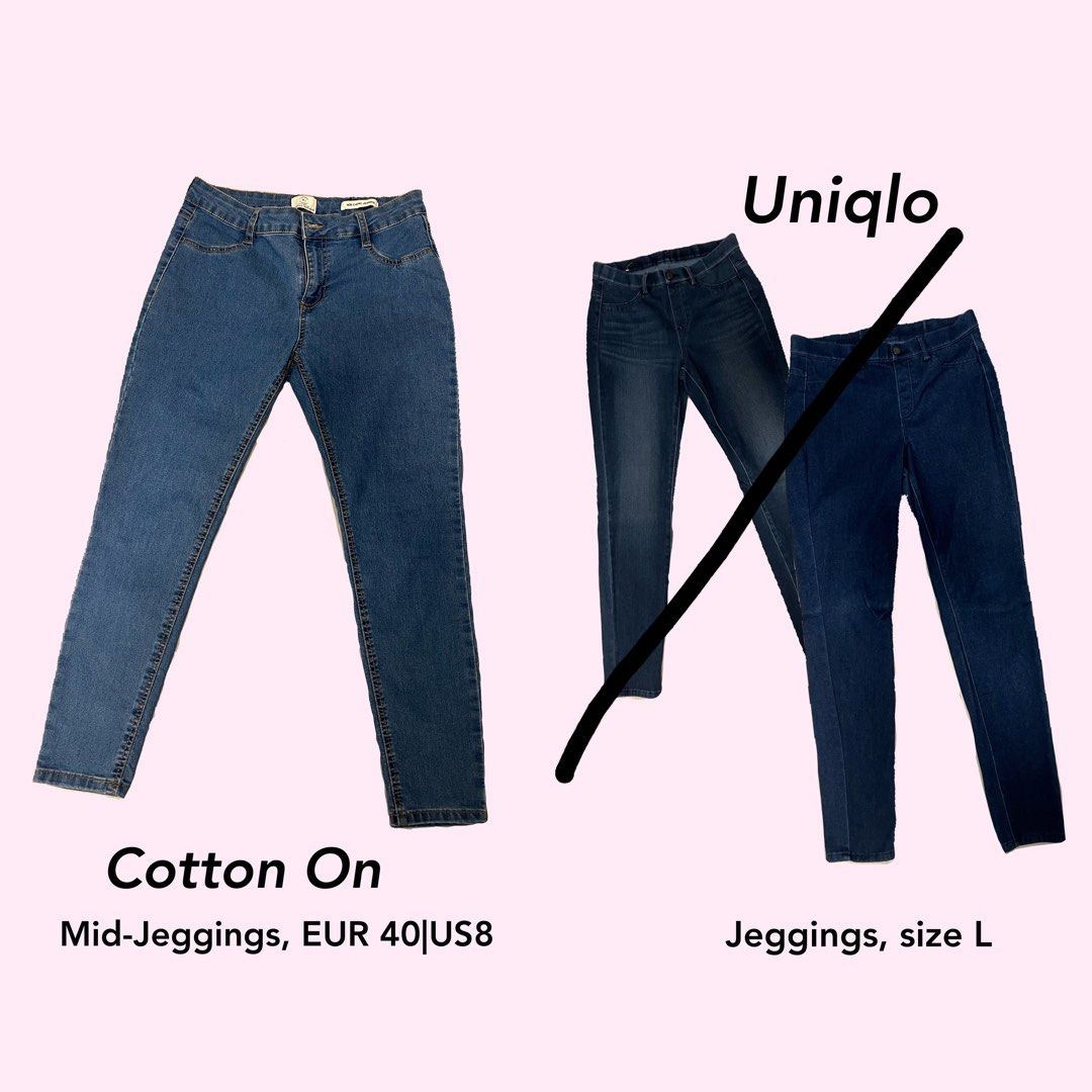 JEANS (JEGGINGS) CLEARANCE!! Cotton On & Uniqlo, Women's Fashion