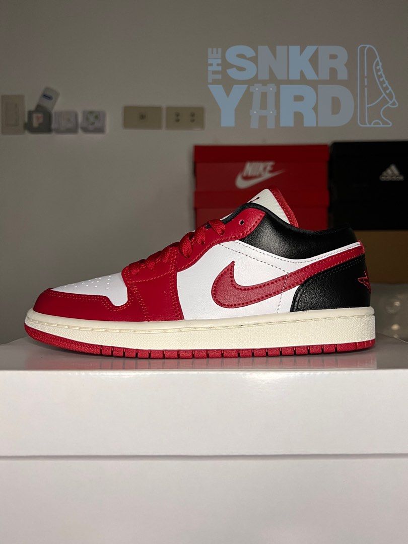 jordan 1 low black toe womens