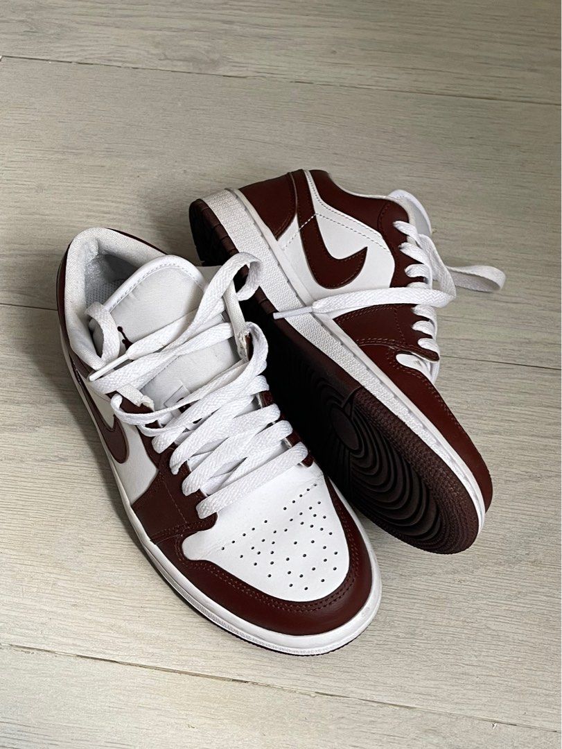 Jordan 1 Low Team Red Women s Fashion Footwear Sneakers on
