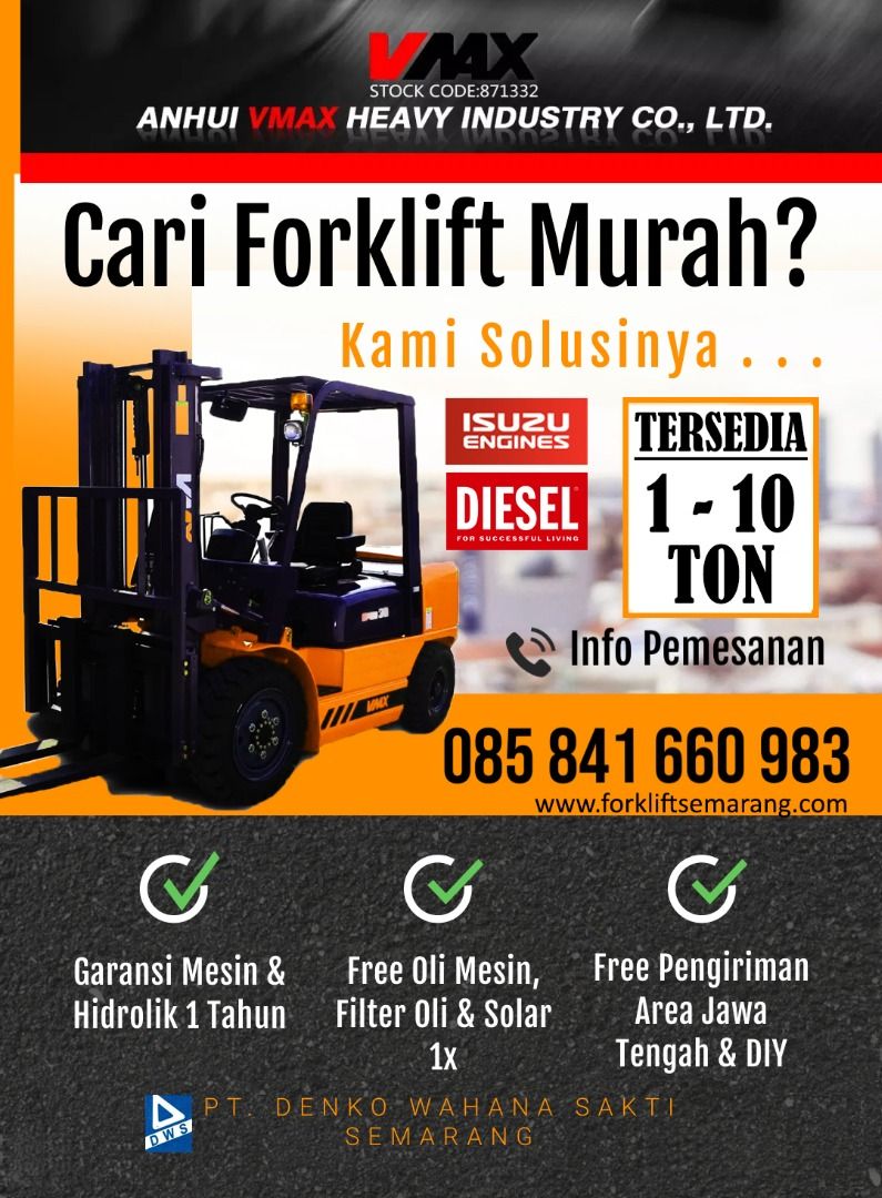 Jual Forklift Baru Harga Murah Kapasitas 3 Ton Semarang, Serba Serbi