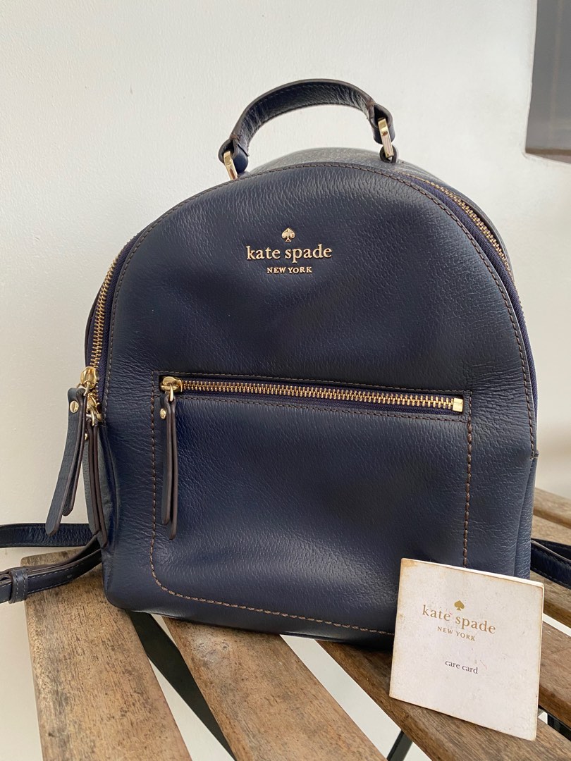 Kate Spade Leather Backpack, Women's Fashion, Bags & Wallets, Backpacks