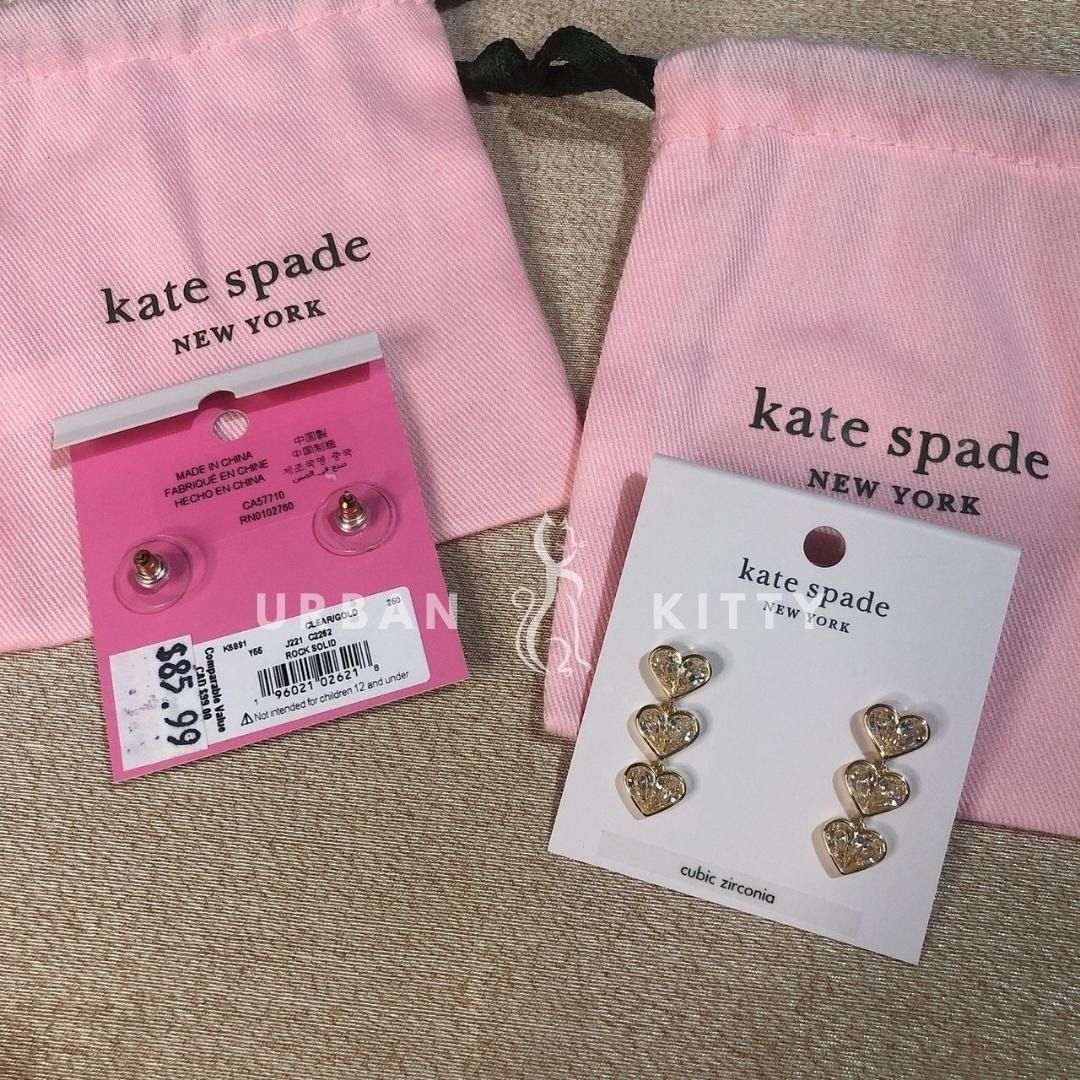 Kate Spade original earrings with dust bag, Women's Fashion, Jewelry &  Organizers, Earrings on Carousell