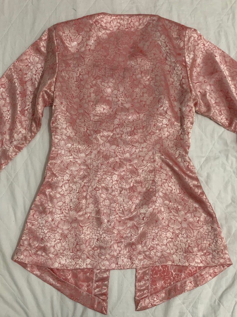 Kebaya Satin Kota Bharu, Women's Fashion, Muslimah Fashion, Baju Kurung