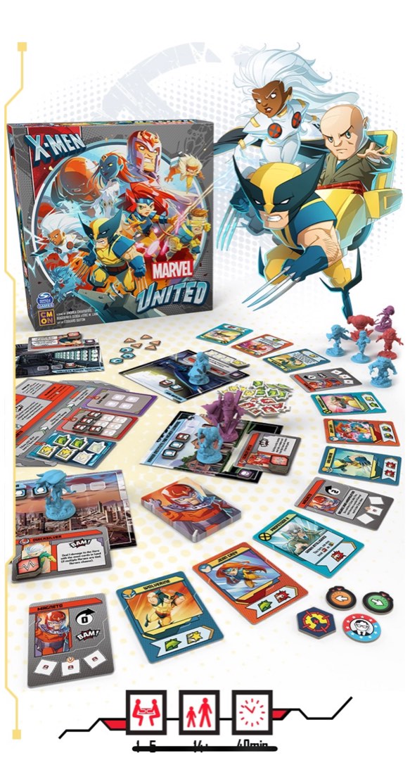 Kickstarter board game marvel unite Xmen, Hobbies & Toys, Toys & Games
