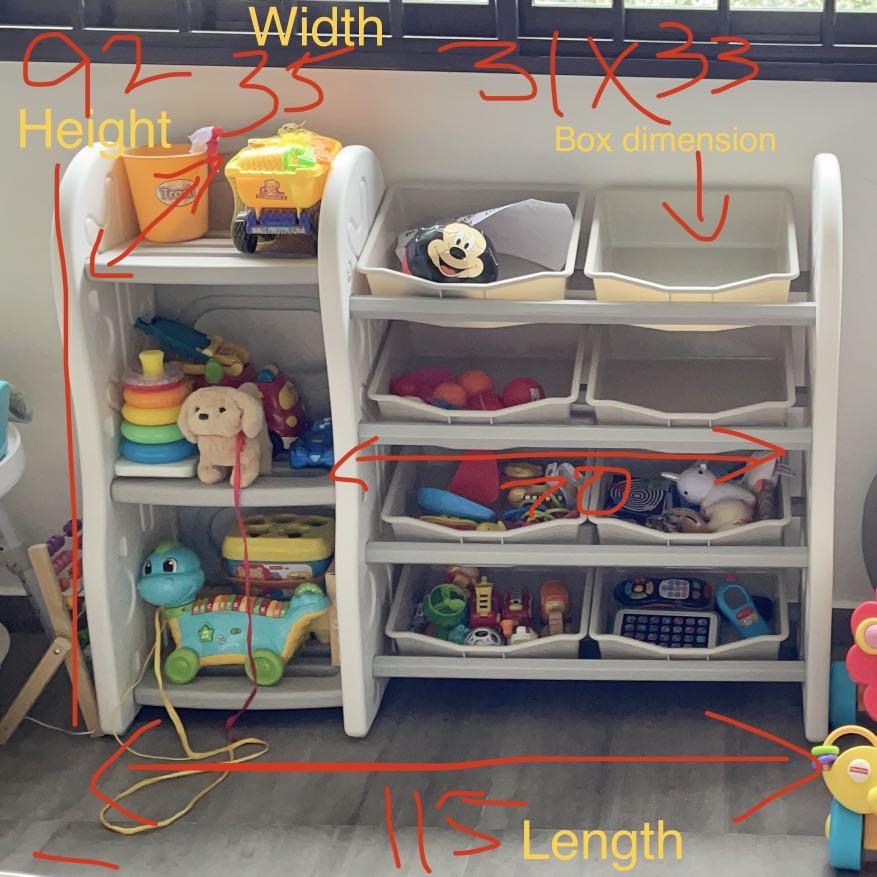 Kids Baby Toy and Books Storage Shelf Organizer Rack, Babies & Kids