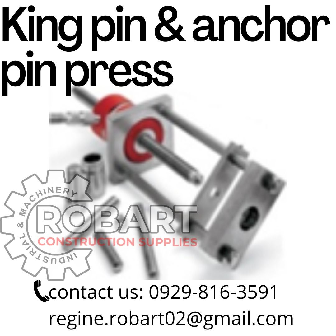 King pin & anchor pin press, Commercial & Industrial, Construction Tools & Equipment on Carousell