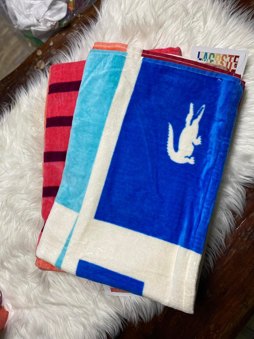 LACOSTE BEACH TOWEL, Furniture & Home Living, Kitchenware & Tableware