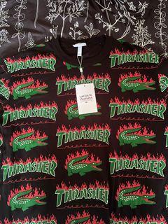 Lacoste x thrasher t shirt
