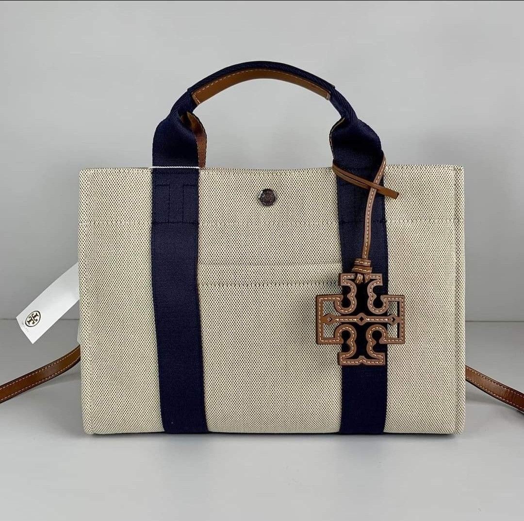 LEGIT TORY BURCH SMALL CANVAS TOTE BAG, Women's Fashion, Bags & Wallets,  Tote Bags on Carousell