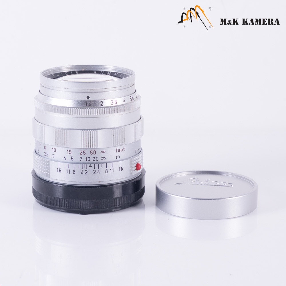 Leica Summilux M 50mm F/1.4 Ver.1 Silver Rare Reverse Scallop