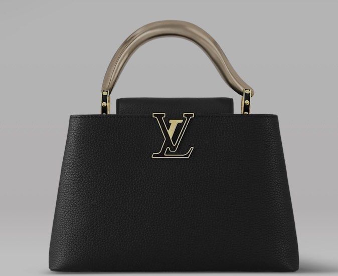 LV capucines PM Taupe Galet Bag, Luxury, Bags & Wallets on Carousell