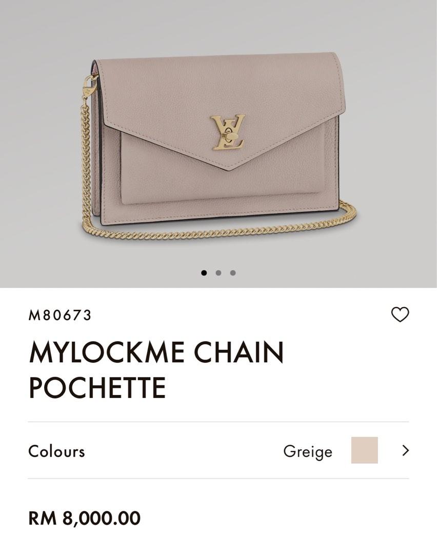 LV Mylockme Chain Pochette, Luxury, Bags & Wallets on Carousell