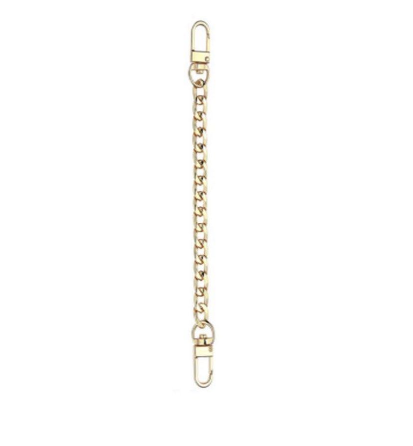 Louis Vuitton Gold And Silver Purse Chain Handles Gold Hardware