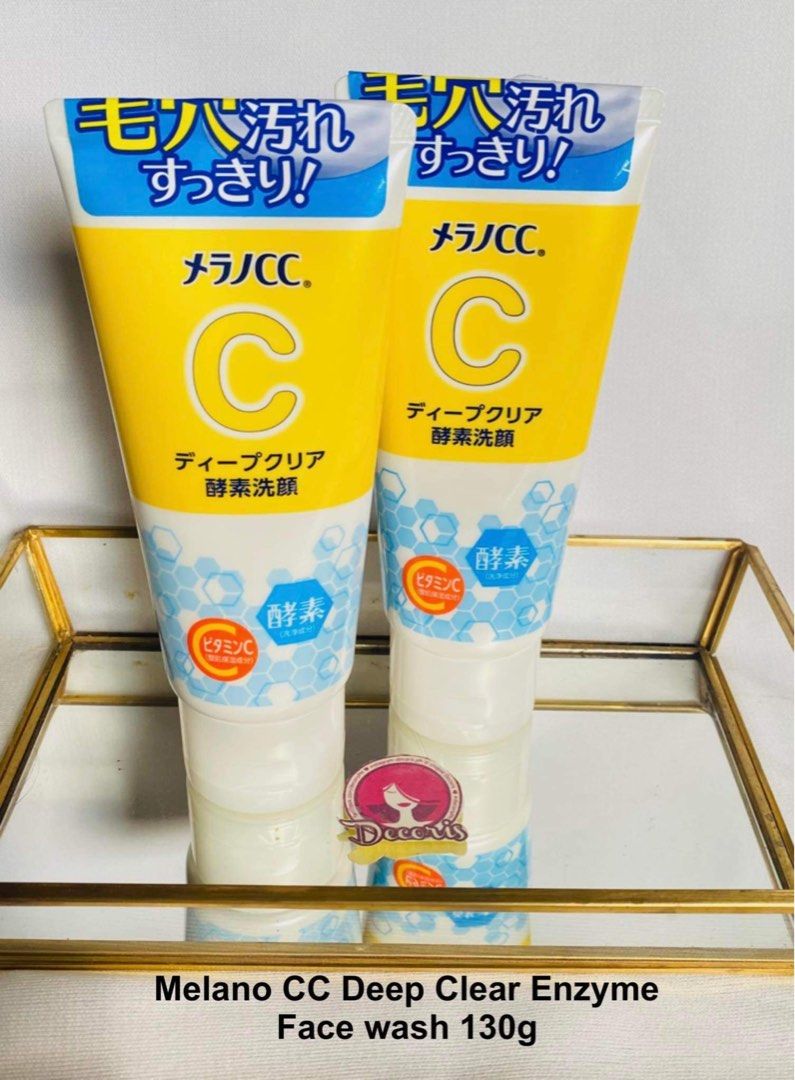 Melano CC Deep Clear Enzyme Facial Wash, Beauty & Personal Care, Face, Face Care on Carousell