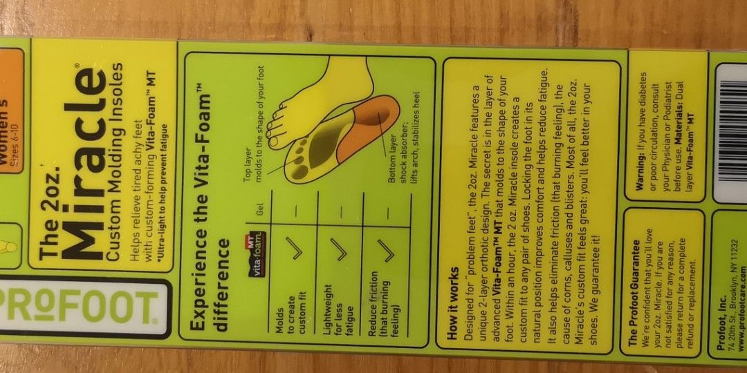 Memory foam Molding Insoles, Beauty & Personal Care, Foot Care on Carousell