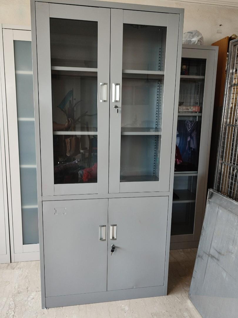 Metal with glass, Furniture & Home Living, Furniture, Shelves