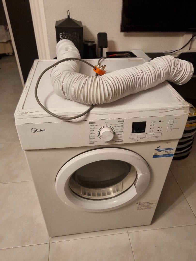 7kg Vented Tumble Dryer - 4 Programs - White MIDEA main image 0
