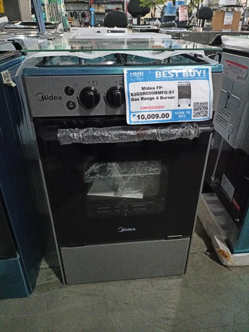 Midea gas range 4 burner fp63gsr050mmfgs1 BRAND NEW, TV & Home