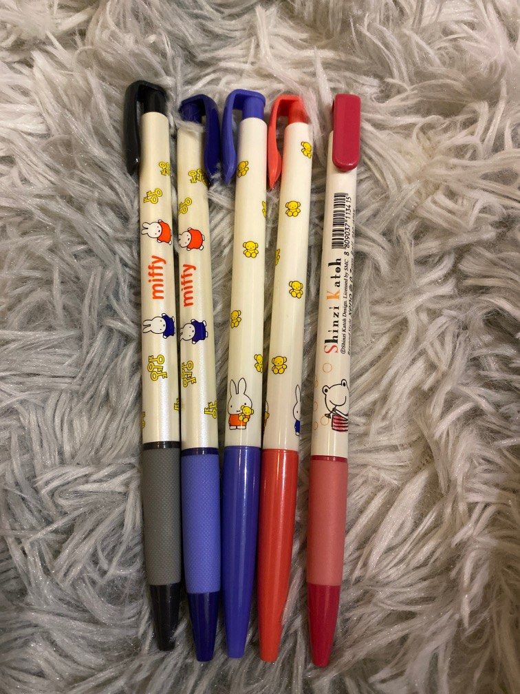 Miffy + Shinzi Katoh Ballpoint Pens, Hobbies & Toys, Stationery & Craft
