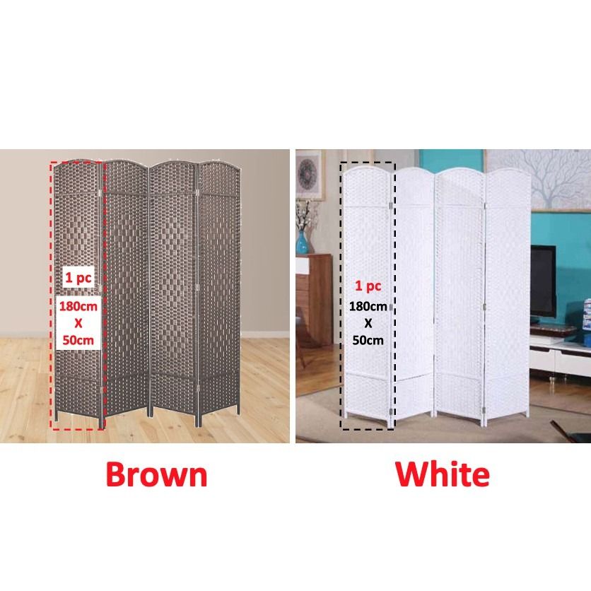 [MIN 2 PANELS][ROOM PARTITION] Rattan Divider/Bamboo Divider/Partition ...