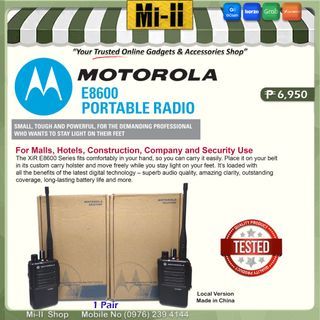 Motorola Walkie Talkie Handheld Digital Radio